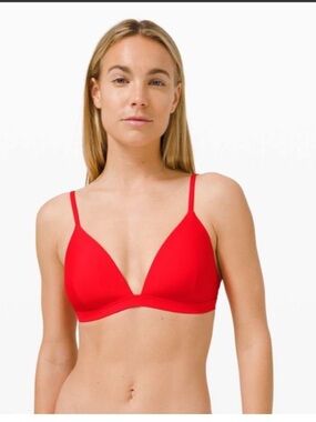 Lululemon Waterside Swim Top A/B - Red Women's Bikini Top